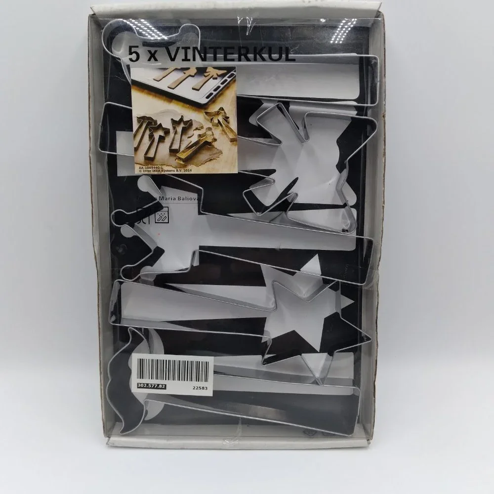 Ikea Vinterkul Pastry Cutter, Set of 5 Stainless Steel